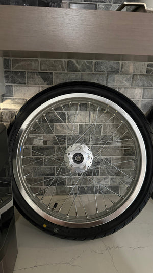 17-Inch Chrome Supermoto Wheels for Surron Light Bee X & E Ride Pro