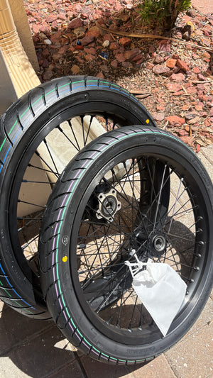 (IN STOCK) lbx/eride supermoto wheel set