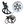 MOTO handbrake & footbrake kit