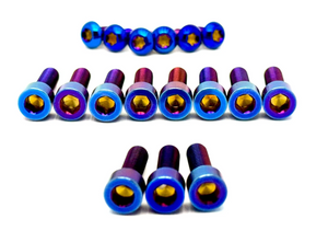 EXC Titanium RFloXa Hawk 31 Pro and Max Fork Bolt Kits (21 pcs)