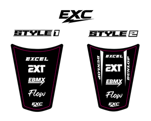 EXC Rear Fender Decals all E-motos