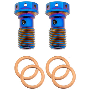 M10 x 1.25 Titanium Banjo Bolt – Grade 5 ( 2 pack )